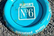 Players No 6 ,rare metal ashtray ,some wear and surface rust, sold as seen ,see pictures for condition, free shipping within Ireland thank you