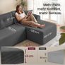 Corner Sofa No Assembly Vacuum Packed Sofa Bed Modular Sofa Image 4