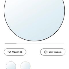 Ikea Lindbyn Mirror- 110cm Black