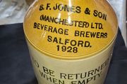 2 Antique Stoneware flagons Large is Dublin, S.F. Jones &amp; Son Manchester PRICE IS FOR 1 ONLY, Postage Available or Collection,