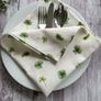 Handmade Clover Napkins. Cotton napkins. Tea towel. Image 3