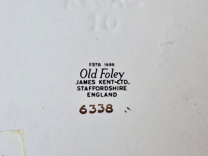 Vintage Old Foley China Sandwich Plate