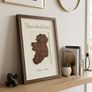 Home is Where the Heart Is Handcrafted Walnut Ireland Shadow Box Frame with Gift Box Image 4