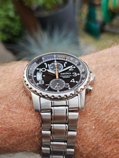 Watch Seiko Chronograph.