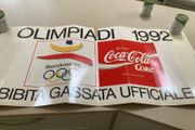 Coca Cola Olympic Games 1992 Barcelona  cardboard sign
