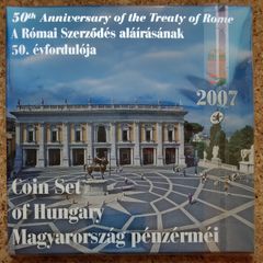Hungary Proof Forint Coin Set 2007 - Includes the Treaty of Rome (ToR) 50 Forint coin