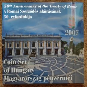 Hungary Proof Forint Coin Set 2007 - Includes the Treaty of Rome (ToR) 50 Forint coin