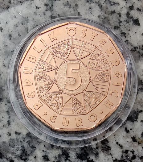 Austria 5 Euro Copper Uncirculated Coin 2022 - Little I-Am-Me - Easter Coins