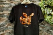 Ecuador Musician Print T-shirt  Size medium