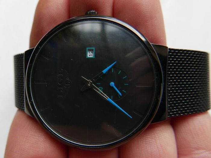 LIGE Mens Quartz Watch slim Stainless steel waterproof Luxury Wristwatch