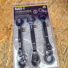 90-Tooth Ratcheting Combo Wrench Set, SAE, 8-Piece