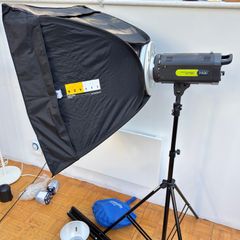Lastolite Lumen8 F400 Twin Head Studio Flash Kit Complete with Wireless Trigger and Roller Case