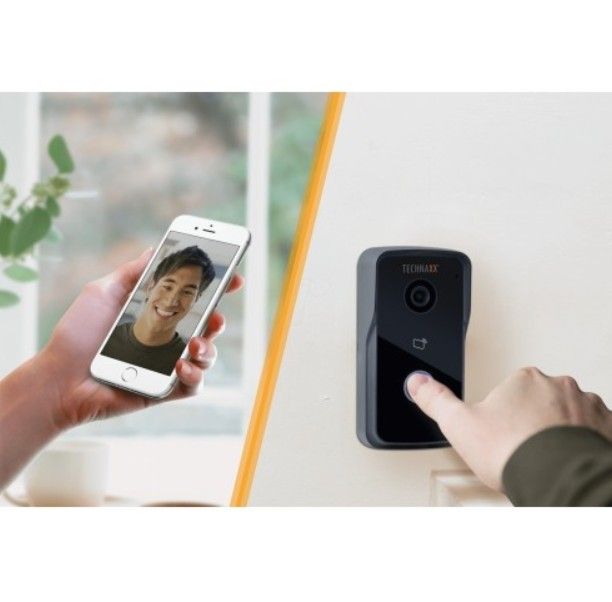 TECHNAXX TX-82 Smart WiFi Video Door Bell black