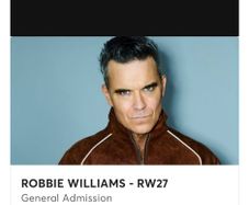 1 robbie williams standing ticket