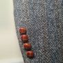 vintage mens Harris Tweed wool coat blazer jacket Size 44 short 100% scottish wool handwoven Image 6