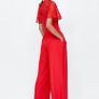 ZARA red jumpsuit with lace Image 8