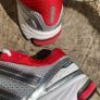 Retro Style Adidas Classic Grey Red Silver Image 4