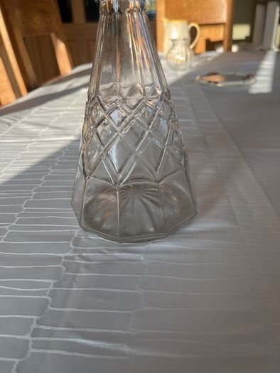 Vintage Conical Cut Crystal Decanter