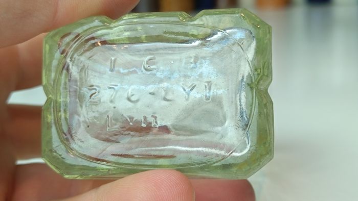 492 - Set of 7 Vintage Clear Glass Screw Cork Top Collectible Decorative Bottles