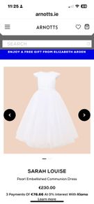 Communion dress and accessories