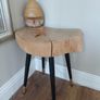 Handmade Live Edge Side Table. Image 2