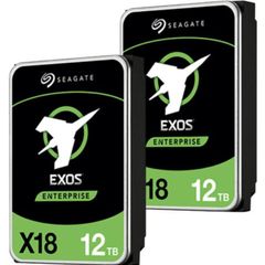 Seagate Exos X18 24TB (2 x 12TB) 7200 RPM SATA 6Gb/s 3.5" Enterprise Hard Drive