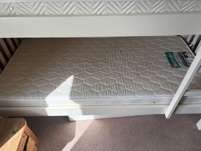 Single White Bunk beds
