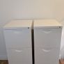 IKEA erik 3 drawer filing cabinets white X2 Image 2