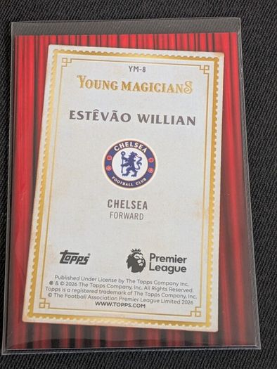 Topps Merlin 2026 Young Magicians Estevao William Chelsea Rookie Card