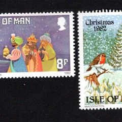 1982 Isle of Man Christmas Commemorative Stamp Mint Never Hinged (MNH)