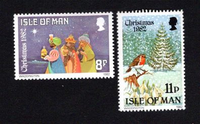 1982 Isle of Man Christmas Commemorative Stamp Mint Never Hinged (MNH)