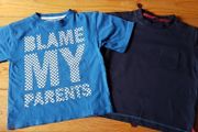 Age 3-4 Two Blue Teeshirts