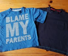 Age 3-4 Two Blue Teeshirts