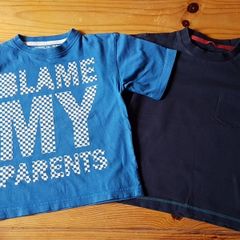 Age 3-4 Two Blue Teeshirts