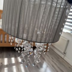 ceiling light with crystal. Bought from woodies
