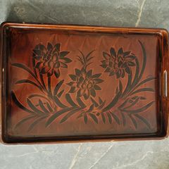 Mid-century large laquered tray