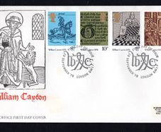 1976 Great Britain The 500th Anniversary of Bookmaking Commemorative Stamps Addressed Royal Mail Addressed First Day Cover (FDC)