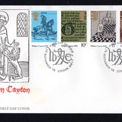 1976 Great Britain The 500th Anniversary of Bookmaking Commemorative Stamps Addressed Royal Mail Addressed First Day Cover (FDC)