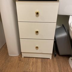 White locker 3 drawers