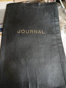 Vtg.  Leatherbound Accounts Journal