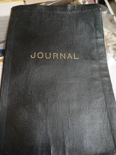 Vtg.  Leatherbound Accounts Journal