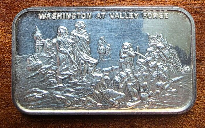 Vintage 1973 1oz silver art bar