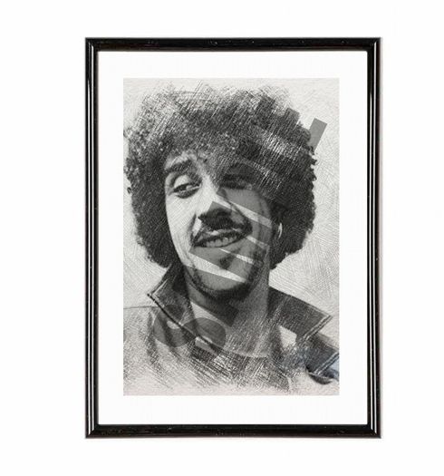 Phil Lynott Art Sketch Framed
