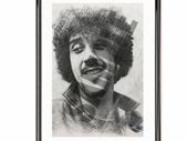Phil Lynott Art Sketch Framed