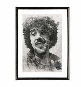 Phil Lynott Art Sketch Framed
