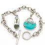 Sterling Silver Enamel Charm Bracelet Image 5