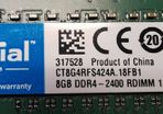 8GB Ddr4 ECC Memory modules