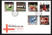 2006 Isle of Man World Cup Championship Germany. 40th Anniversary of England's Football / Soccer World Cup Victory Commemorative Stamps First Day Cover (FDC)