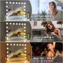 NEW SALE | Hollywood Vanity Cosmetic Mirror For Makeup with Lights, Type-C and USB Output Port, 15 Bulbs 3 Lighting Modes Image 2