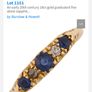 Antique Sapphire and Diamonds 18k gold ring Image 3